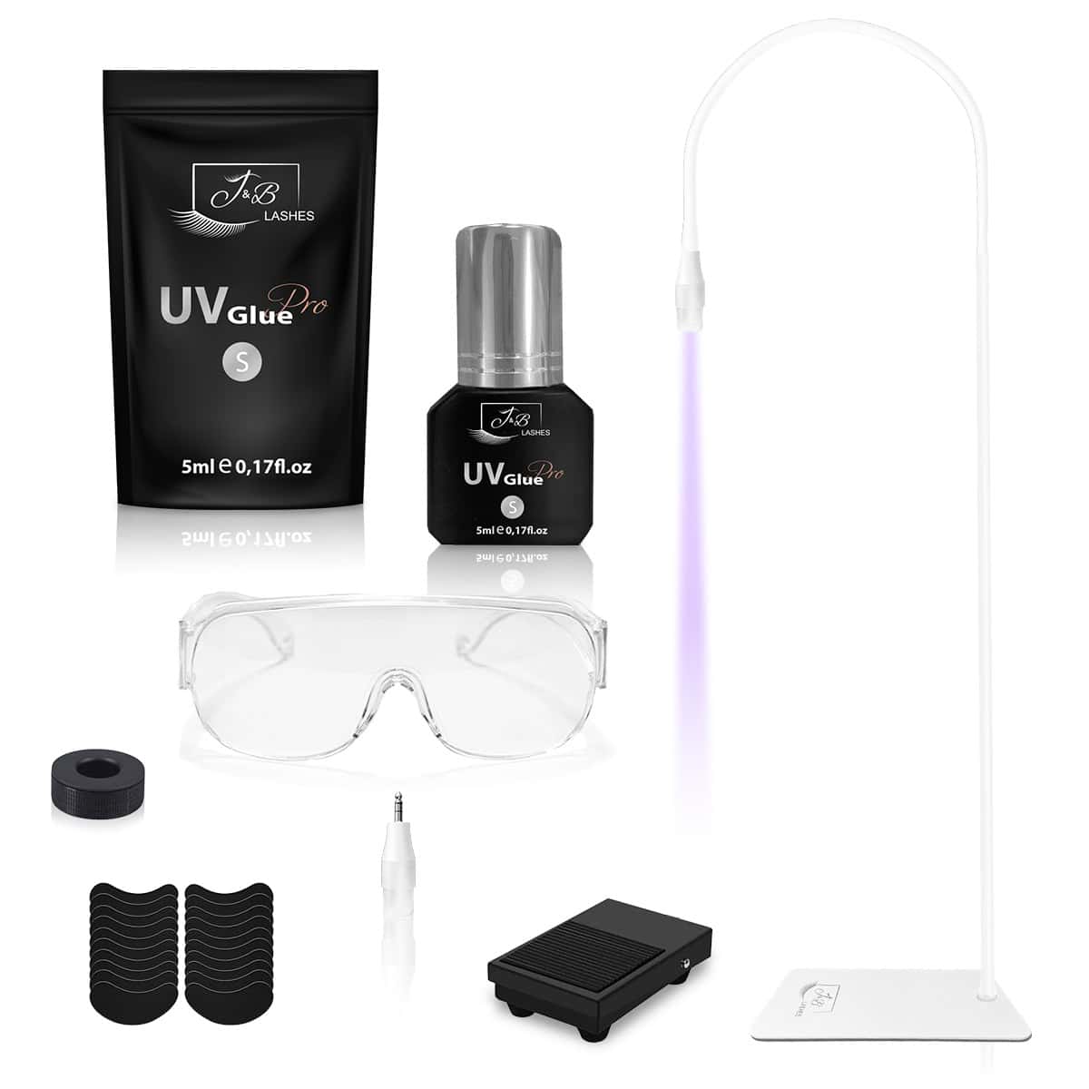 Wimpernverlängerung Übungsset – Inkl. Mannequin-Kopf, Pinzetten, Wimpern, Kleber & Zubehör