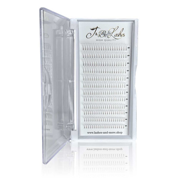 3D | 0.07 Eyelash Fans Brown | 240 Pieces