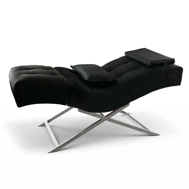 Kosmetikliege | Behandlungsliege Premium | Schwarz Kunstleder