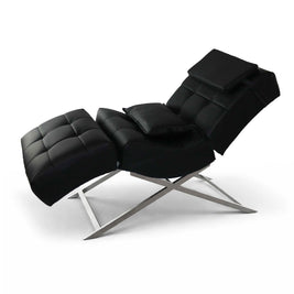 Kosmetikliege | Behandlungsliege Premium | Schwarz Kunstleder