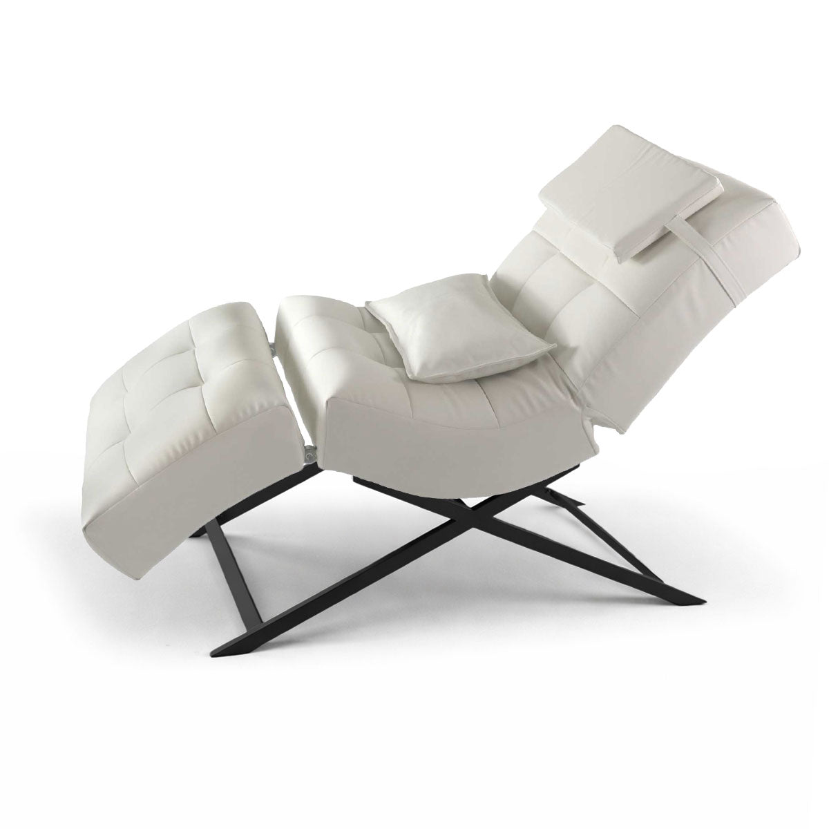 Kosmetikliege | Behandlungsliege Premium | Weiß Kunstleder