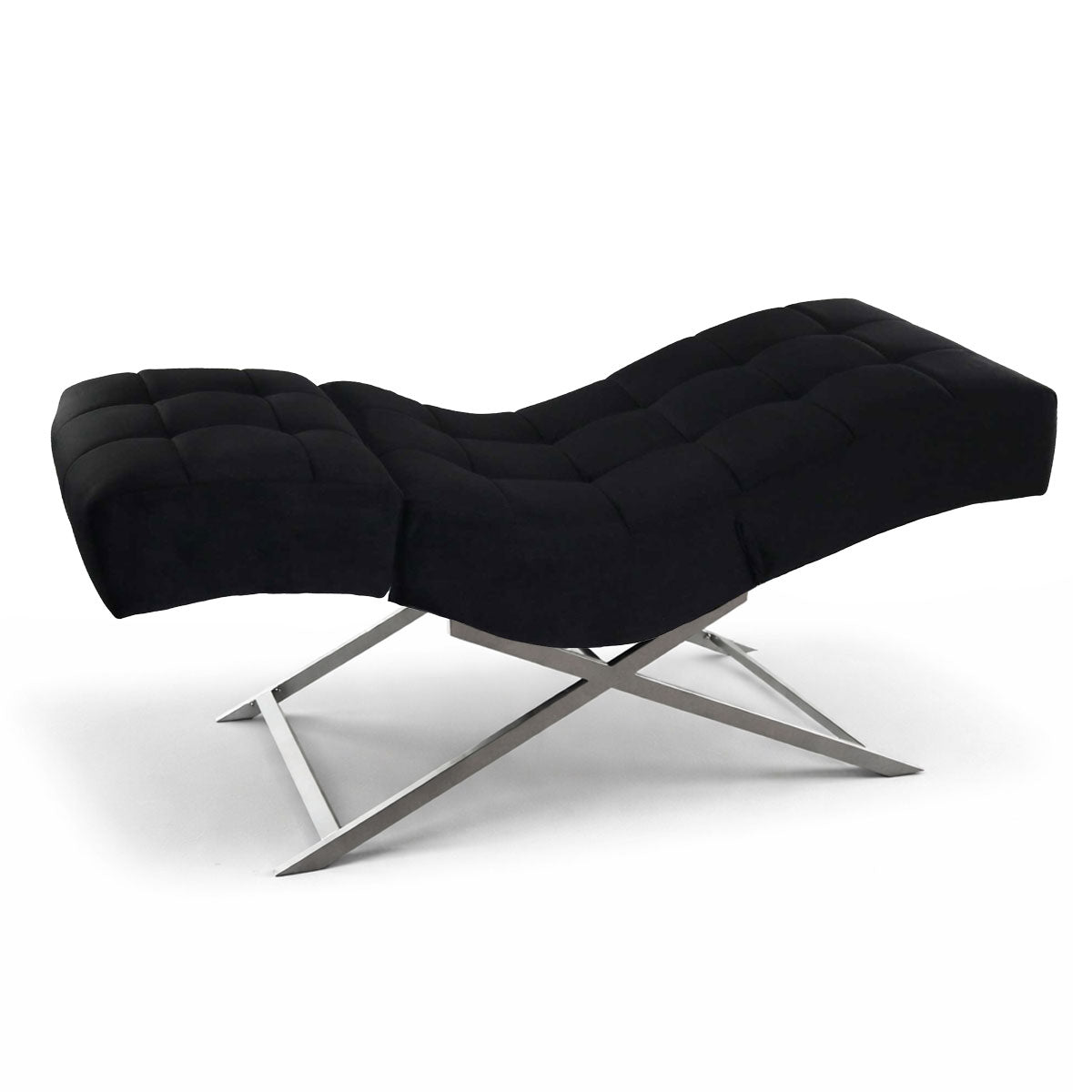 Kosmetikliege | Behandlungsliege Premium | Velours Schwarz