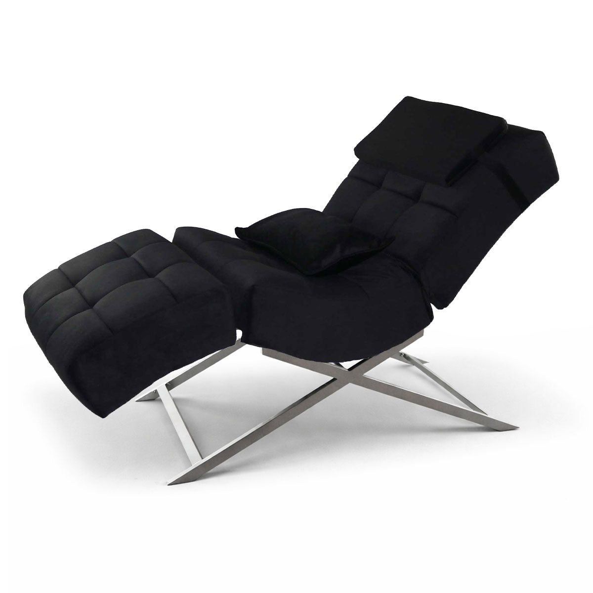 Kosmetikliege | Behandlungsliege Premium | Velours Schwarz