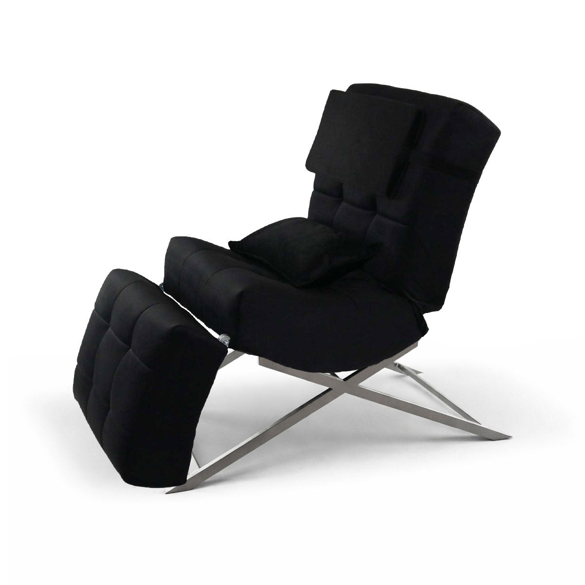 Kosmetikliege | Behandlungsliege Premium | Velours Schwarz