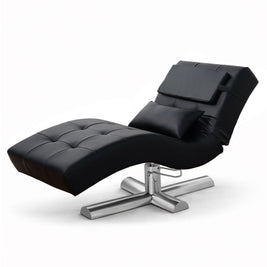 Kosmetikliege | Behandlungsliege Deluxe | Höhenverstellbar | Schwarz Kunstleder
