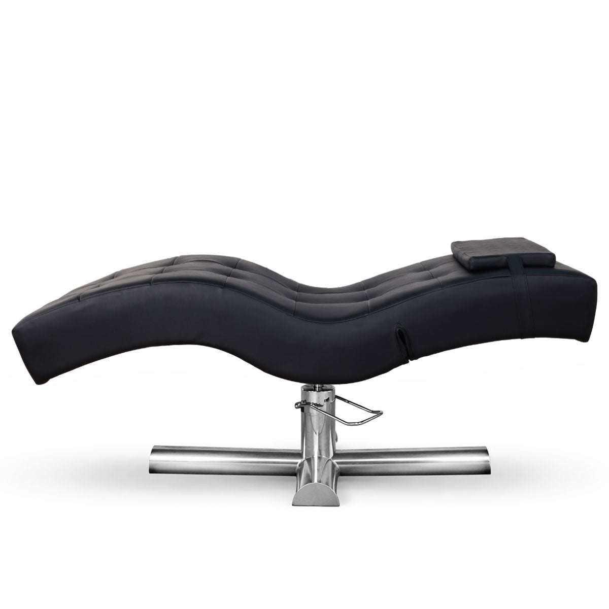 Kosmetikliege | Behandlungsliege Deluxe | Höhenverstellbar | Schwarz Kunstleder