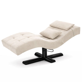 Table de soins esthétiques | Table de soins de luxe | Hauteur réglable | Velours beige