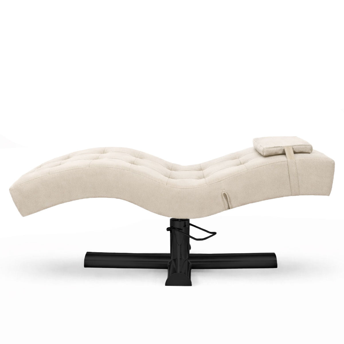 Table de soins esthétiques | Table de soins de luxe | Hauteur réglable | Velours beige