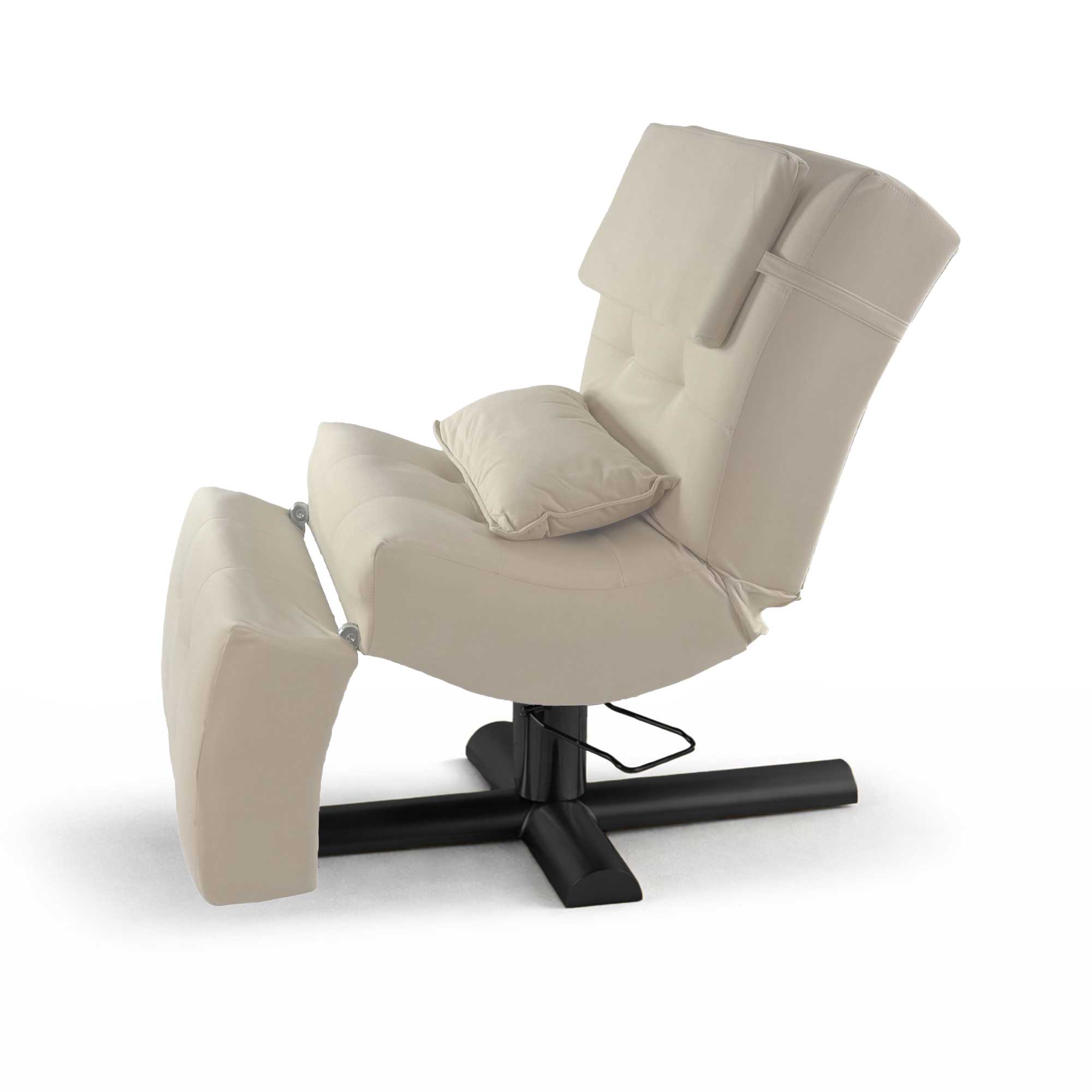 Kosmetikliege | Behandlungsliege Deluxe | Höhenverstellbar | Beige Velours