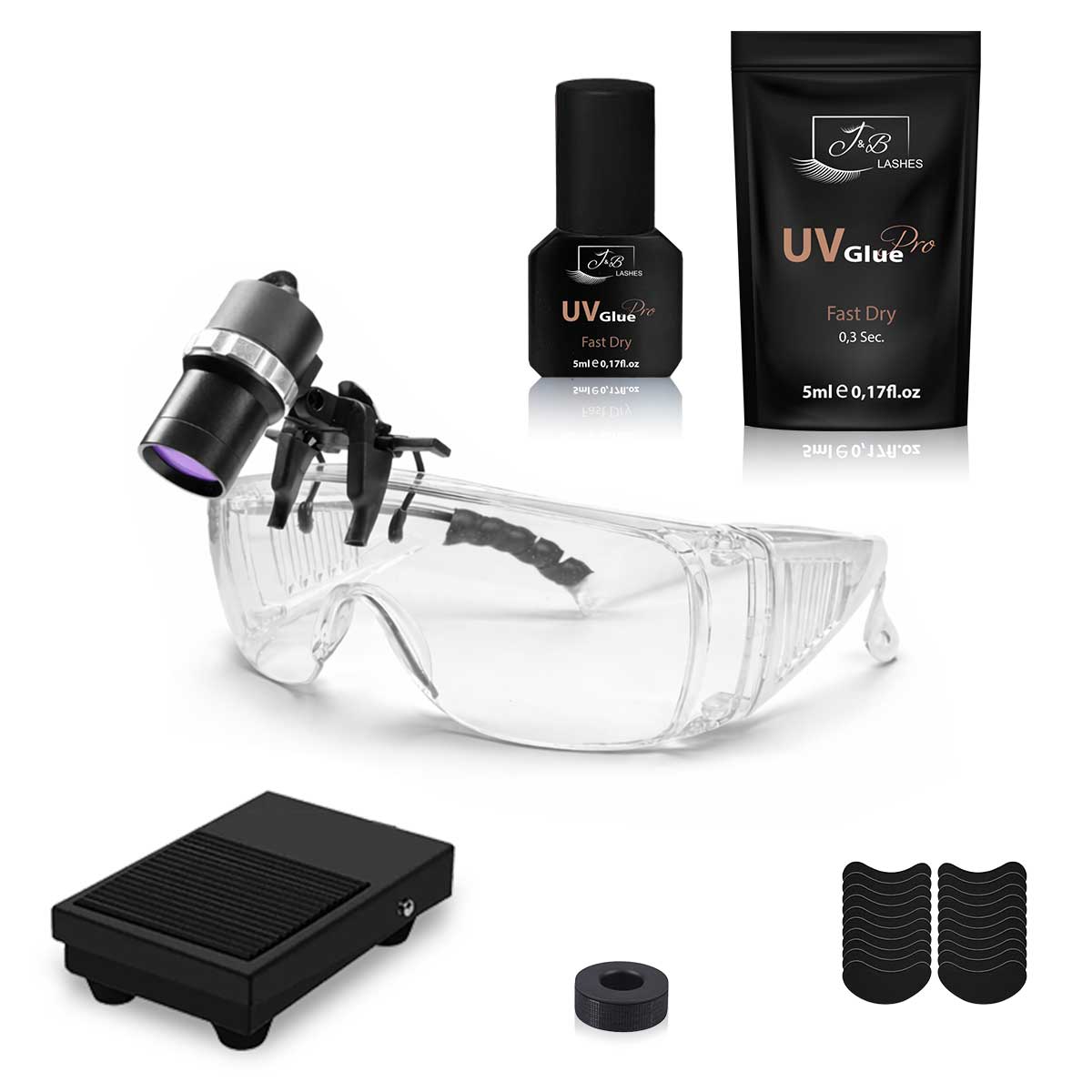 UV System Eyelash Extension Set | Headlamp