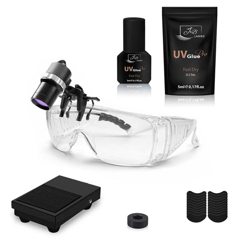 UV System Eyelash Extension Set | Headlamp