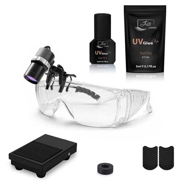 UV System Eyelash Extension Set | Headlamp