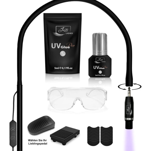 Système UV Extension de cils | Kit Premium | Lampe noire – Image 2