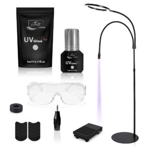 Système UV Extension de cils | Kit Deluxe 2en1 | Lampe noire