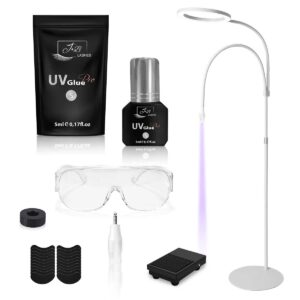 Système UV Extension de cils | Kit Deluxe 2en1 | Lampe blanche