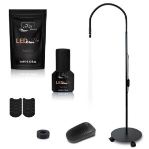 LED White Light System Wimpernverlängerung  | Set Premium | Schwarz