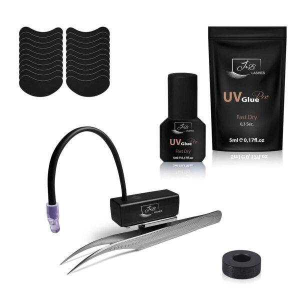 UV System Wimpernverlängerung Set  | Pinzettenlampe