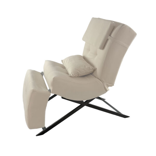 Kosmetikliege | Behandlungsliege Premium | Velours Beige – Bild 4