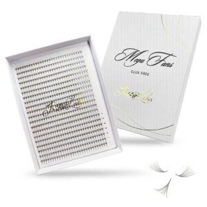 Glue-Free | Mega Fans | 5D | 0.07 lash fans | 600 pieces | Sharp Base | Deep Black