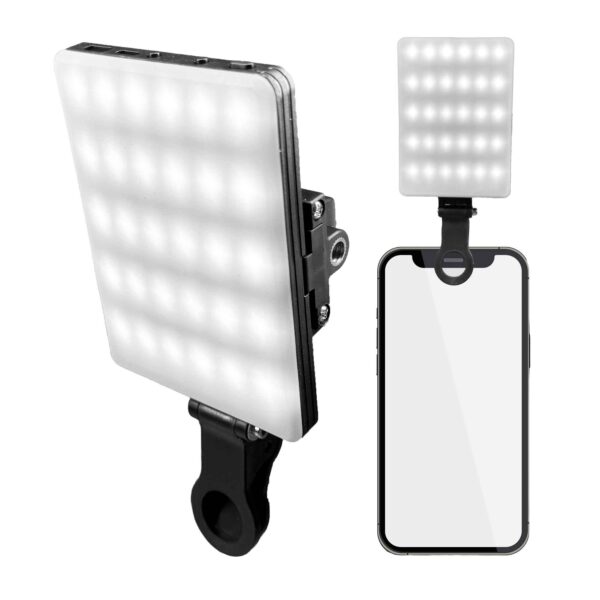 Foto Licht Panele | Selfie-Light | Kalt.- und Warmlichtfunktion | Schwarz – Bild 2