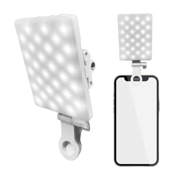 Foto Licht Panele | Selfie-Light | Kalt.- und Warmlichtfunktion | Weiß – Bild 2
